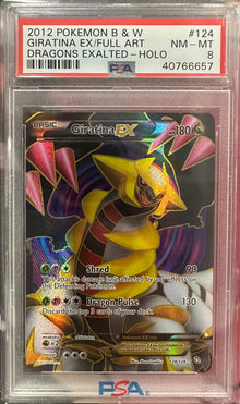 Giratina EX Dragons Exalted Full Art #124 PSA 8