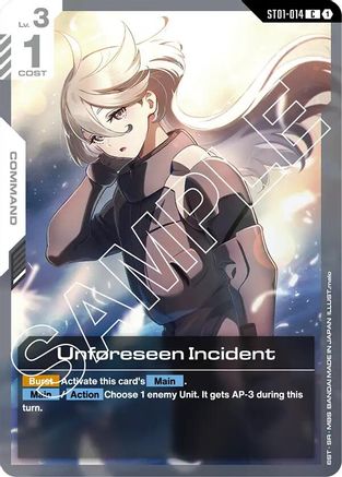 Unforeseen Incident ST01-014/undefined - Starter Deck 01 Heroic Beginnings
