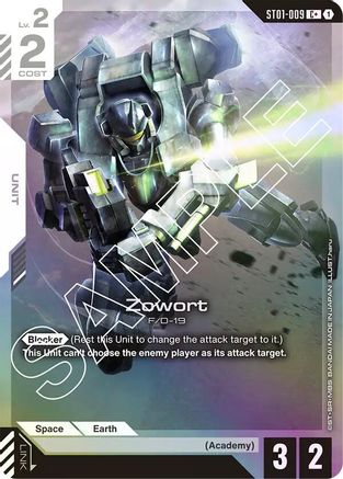 Zowort (C+) ST01-009/undefined - Starter Deck 01 Heroic Beginnings Holofoil