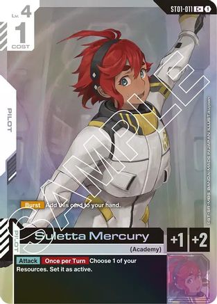 Suletta Mercury (C+) ST01-011/undefined - Starter Deck 01 Heroic Beginnings Holofoil
