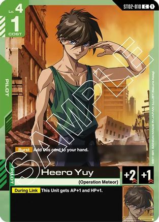 Heero Yuy ST02-010/undefined - Starter Deck 02 Wings of Advance