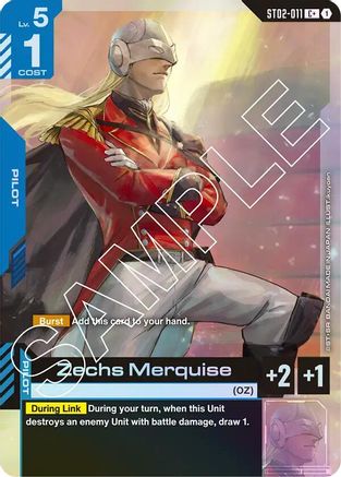 Zechs Merquise (C+) ST02-011/undefined - Starter Deck 02 Wings of Advance Holofoil