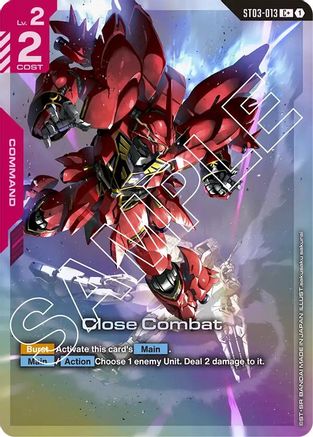 Close Combat (C+) ST03-013/undefined - Starter Deck 03 Zeons Rush Holofoil