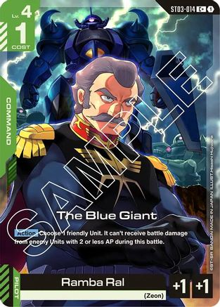 The Blue Giant (C+) ST03-014/undefined - Starter Deck 03 Zeons Rush Holofoil