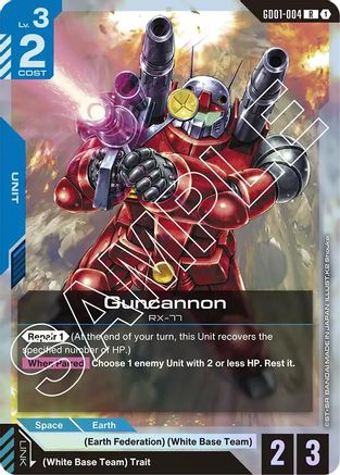 Guncannon GD01-004/undefined - Newtype Rising Holofoil