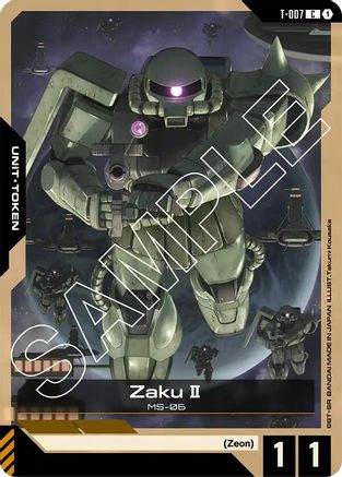 Zaku II (T-007) Token T-007/undefined - Newtype Rising