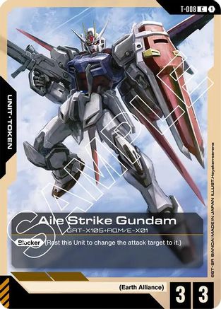 Aile Strike Gundam (T-008) Token T-008/undefined - Newtype Rising