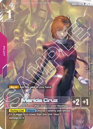 Marida Cruz (R+) GD01-093/undefined - Newtype Rising Holofoil