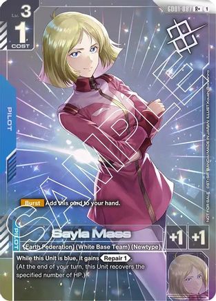 Sayla Mass (Store Tournament Winner Pack 01) GD01-087/undefined - Gundam Promotional Cards Holofoil