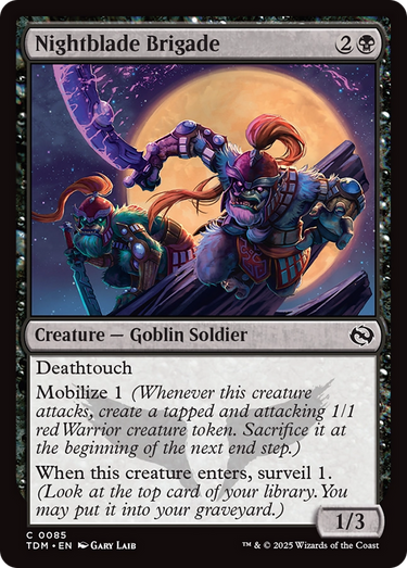 Nightblade Brigade (TDM-085) - Tarkir: Dragonstorm