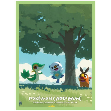 Pokemon TCG: Pokemon Center Exclusive Card Sleeves - Snivy & Pokabu & Oshawott (64-Pack) - Pokemon International Card Sleeves