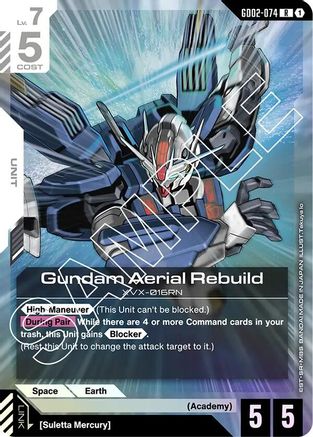 Gundam Aerial Rebuild GD02-074/undefined - Dual Impact Holofoil