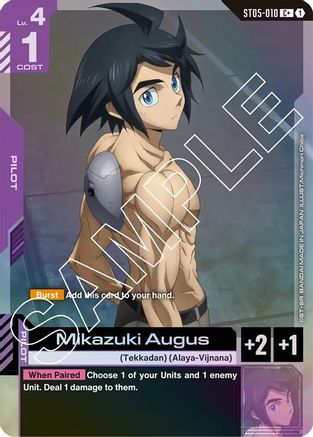 Mikazuki Augus (C+) ST05-010/undefined - Starter Deck 05 Iron Bloom Holofoil