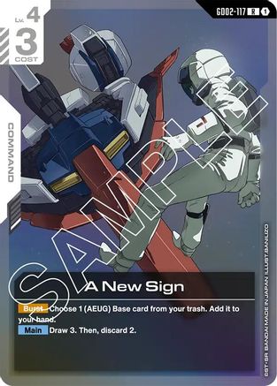 A New Sign GD02-117/undefined - Dual Impact Holofoil