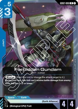 Forbidden Gundam GD02-006/undefined - Dual Impact Holofoil