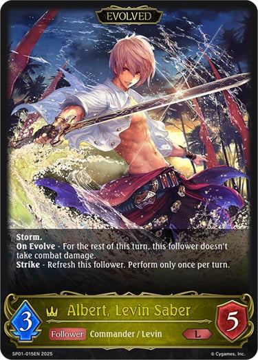 Albert, Levin Saber (Evolved) - SP01: Seaside Memories (SP01)