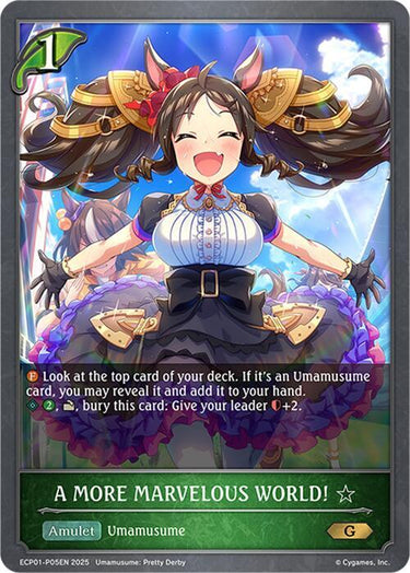 A MORE MARVELOUS WORLD! - P05EN (Foil) - ECP01: Umamusume: Pretty Derby (ECP01)