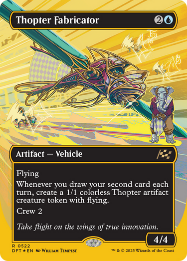 Thopter Fabricator (Borderless) (First-Place Foil) (DFT-522) - Aetherdrift (Borderless) Foil