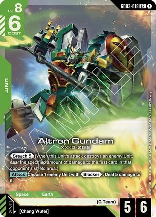 Altron Gundam GD03-018/undefined - Steel Requiem Holofoil