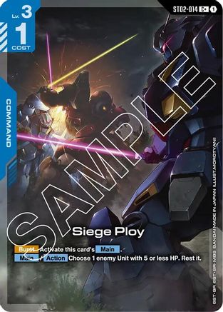 Siege Ploy (C+) ST02-014/undefined - Starter Deck 08 Flash of Radiance Holofoil