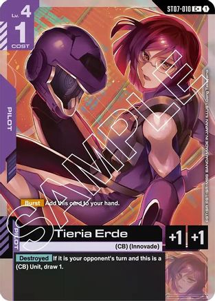 Tieria Erde (C+) ST07-010/undefined - Starter Deck 07 Celestial Drive Holofoil