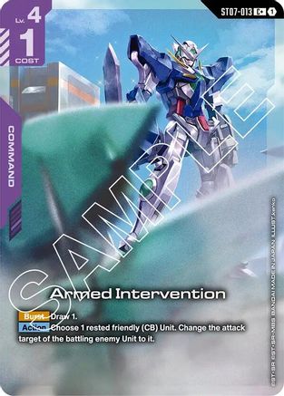 Armed Intervention (C+) ST07-013/undefined - Starter Deck 07 Celestial Drive Holofoil