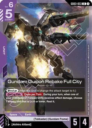 Gundam Gusion Rebake Full City GD03-053/undefined - Steel Requiem Holofoil