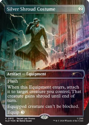 Silver Shroud Costume (SLD-915) - Secret Lair Drop Series Foil
