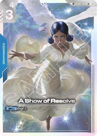 A Show of Resolve (SP) (U+) GD01-100/undefined - Steel Requiem Holofoil