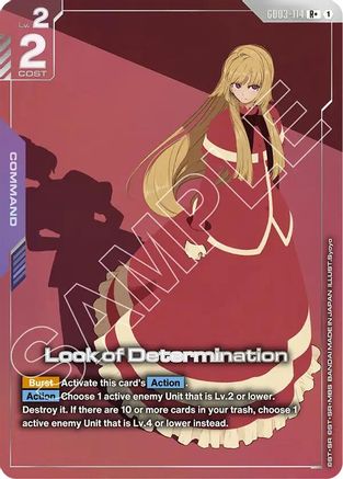 Look of Determination (R+) GD03-114/undefined - Steel Requiem Holofoil