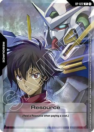 Resource (RP-022) (Mobile Suit Gundam 00) RP-022/undefined - Promotional Resource Tokens Holofoil