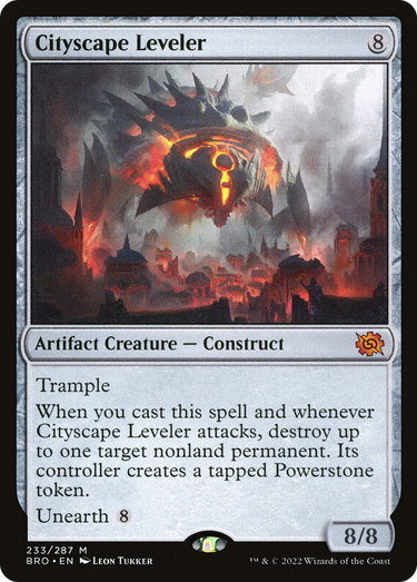Cityscape Leveler (BRO-233) - The Brothers' War Foil
