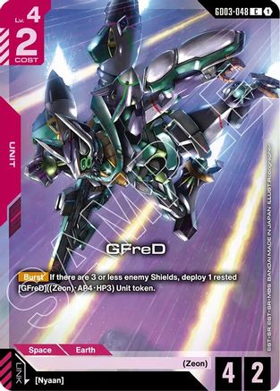 GFreD (Premium Card Collection Gundam Assemble) GD03-048/undefined - Gundam Promotional Cards Holofoil