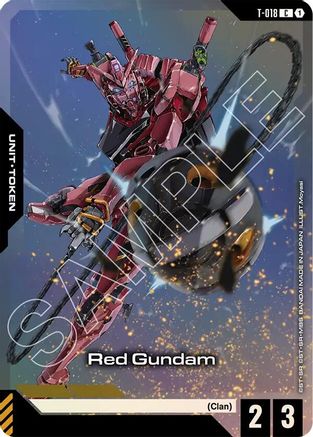 Red Gundam (T-018) (Premium Card Collection Gundam Assemble) T-018/undefined - Gundam Promotional Cards Holofoil