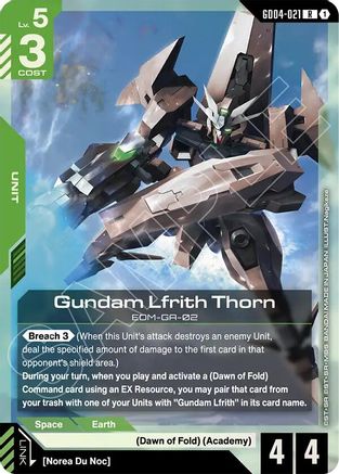 Gundam Lfrith Thorn GD04-021/undefined - Phantom Aria Holofoil