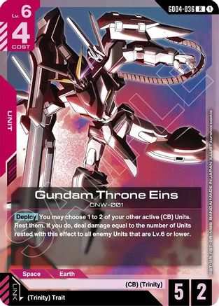 Gundam Throne Eins GD04-036/undefined - Phantom Aria Holofoil