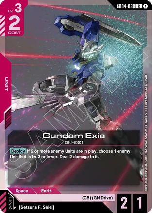 Gundam Exia (GD04-038) GD04-038/undefined - Phantom Aria Holofoil