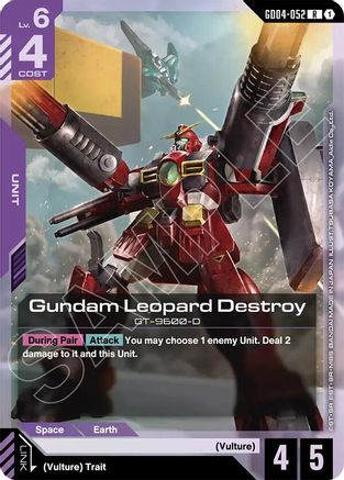 Gundam Leopard Destroy GD04-052/undefined - Phantom Aria Holofoil