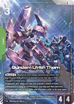 Gundam Lfrith Thorn (R+) GD04-021/undefined - Phantom Aria Holofoil