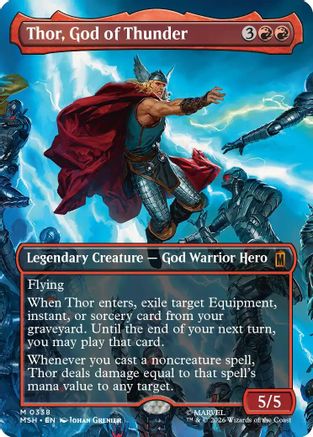 Thor, God of Thunder (Borderless) (0338) (MSH-338) - Marvel Super Heroes
