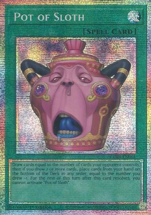 Pot of Sloth (Starlight Rare) (CORI-EN061) - Chaos Origins 1st Edition