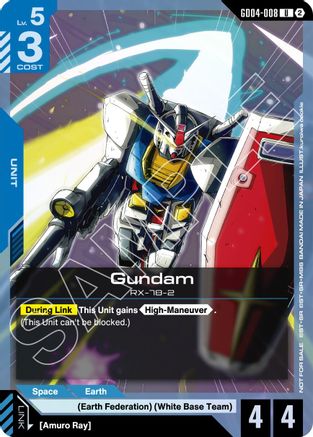 Gundam (GD04-008) (WCS 26-27 Participation Pack Vol.2) GD04-008/undefined - Gundam Promotional Cards Holofoil