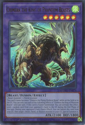 Chimera the King of Phantom Beasts (MAMO-EN074) - Magnificent Monsters 1st Edition