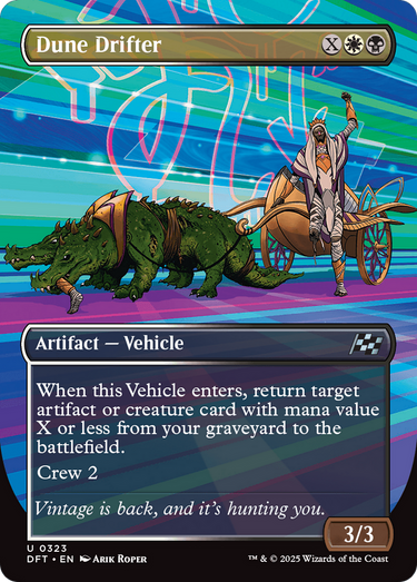 Dune Drifter (Borderless) (DFT-323) - Aetherdrift (Borderless) Foil