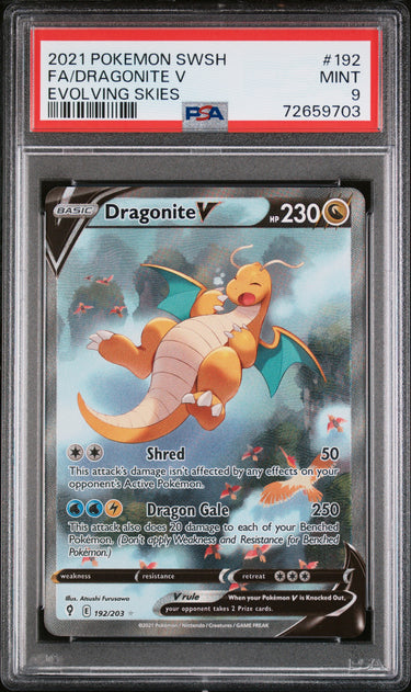 Dragonite V Alt Art #192 PSA 9