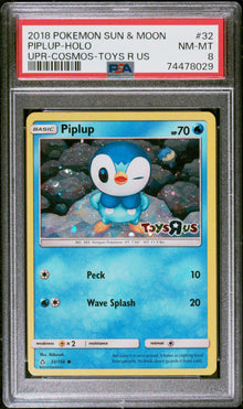 Piplup Holo Toys R Us Promo #32 PSA 8