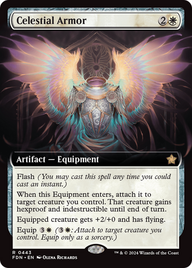 Celestial Armor (Extended Art) (FDN-443) - Foundations: (Extended Art) Foil