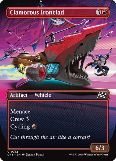 Clamorous Ironclad (Borderless) (DFT-312) - Aetherdrift (Borderless)