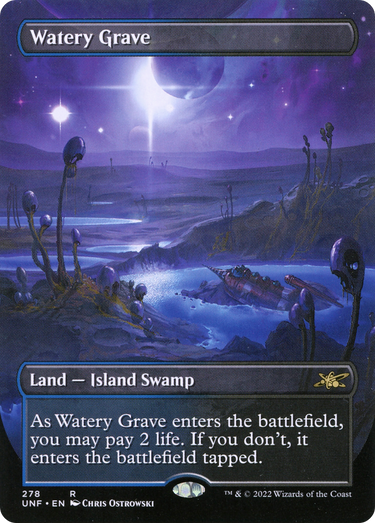 Watery Grave (Borderless) (UNF-278) - Unfinity (Borderless)