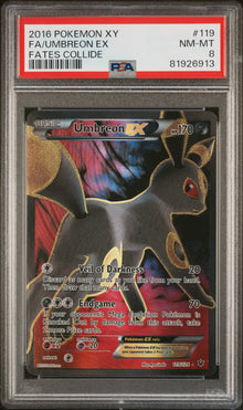 Umbreon EX Full Art #119 PSA 8